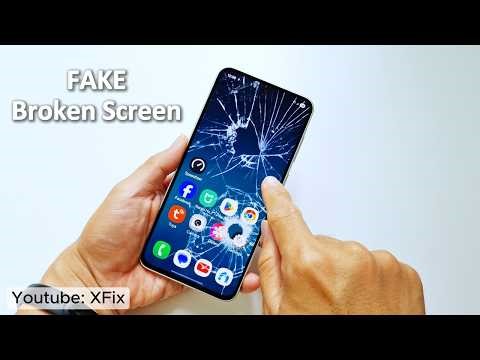 Fake Broken Screen on your phone