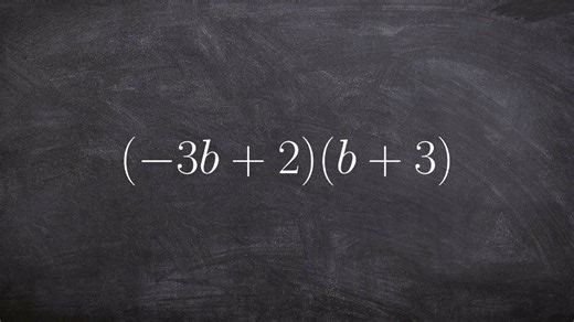 Multiplying two binomials - math tutorial