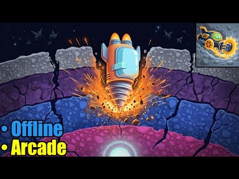 Planet Crusher Gameplay - Roguelike Space Mining and Alien Swarm Survival