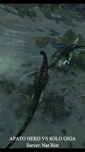APA HERD VS GIGA SHORTS - PATH OF TITANS NAT HIST