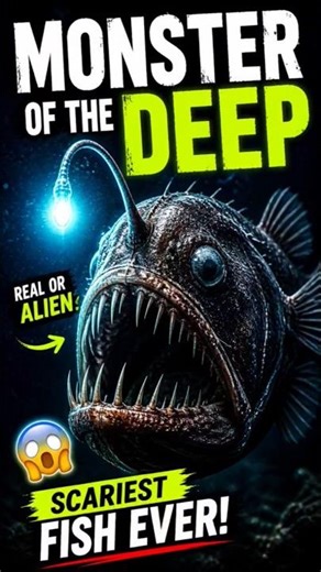 This Angler Fish Looks Like an Alien 👽 | Deep Sea Monster 😱#anglerfish #deepsea