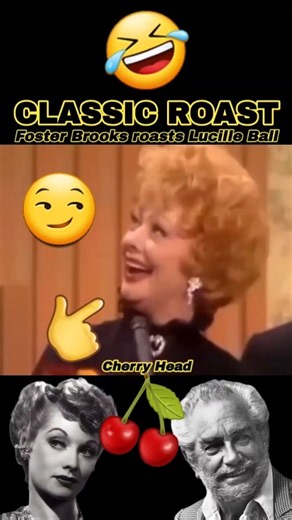 Foster Brooks roasts Lucille Ball😏 #shorts #lucilleball #fosterbrooks #roast #cherry