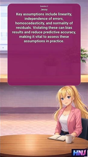 What are common assumptions of linear regression?