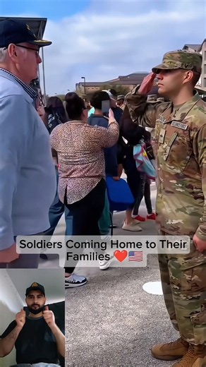 Soldiers Coming Home to Their Families❤️🇺🇸