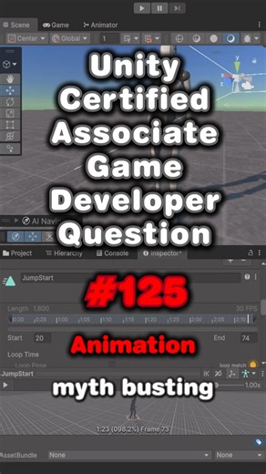 Unity Game Dev Practice Q#125: Importing Animations 🎞️#codingquiz #gamedev #indiedev #unity3d