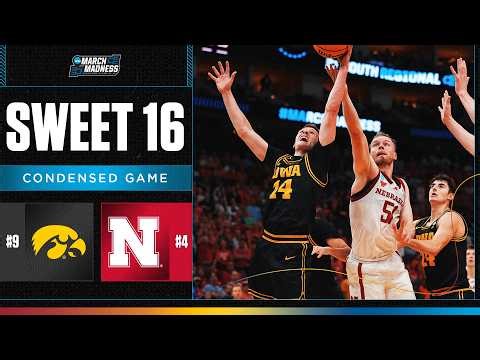 Iowa vs. Nebraska - Sweet 16 NCAA tournament extended highlights