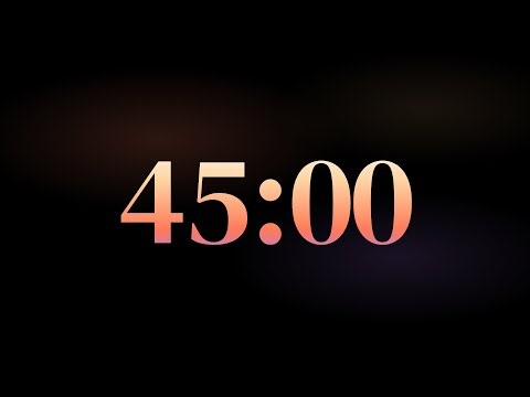 45 Minute Timer 🌙 Calm Wind Down Countdown · 3 2 1 GO Start