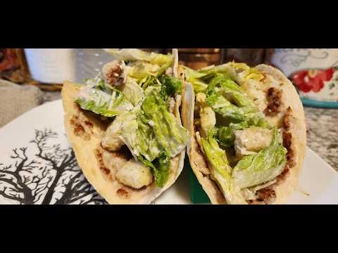 Taco Tuesday Chicken Caesar Smashed Tacos #tacos #tacotuesday