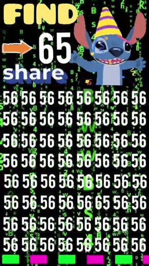 Find the Hidden 65 in 5 Seconds! Only Geniuses Can 👀🔥