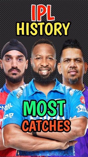 💀MOST CATCHES IN IPL HISTORY #shorts #ipl #cricket