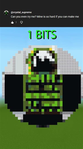 My Subscriber Satisfying Pixel Art in Minecraft! 434 #effectking #shorts #gaming #minecraft