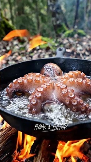 Deep Fried Octopus in the Forest 🔥🐙