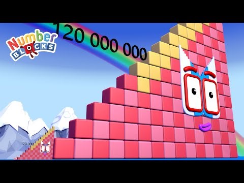 Learn Big Numbers with Numberblocks Cube Adventure 120 to 120,000,000 | Fun Math for Kids! 🚀
