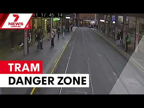 Hundreds risk lives crossing Sydney's light rail tracks | 7NEWS