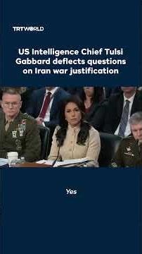 US Intelligence Chief Tulsi Gabbard deflects questions on Iran war justification