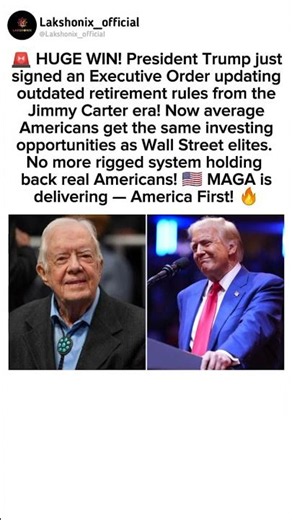 Trump Signs New Retirement order