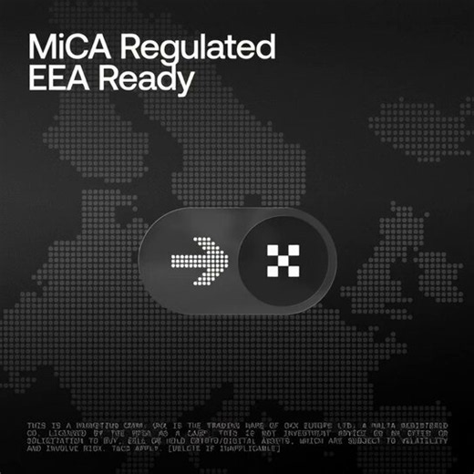 “MiCA compliant” is no longer just a marketing phrase. It’s now a real requirement for exchanges serving users across the EU.Congrats to @okx for becoming one of the first major exchanges to secure MiCA authorization before July 1.Clear regulation builds trust, strengthens the industry, and brings crypto one step closer to mainstream adoption. $Okx $Btc $Eth Not financial advice.
