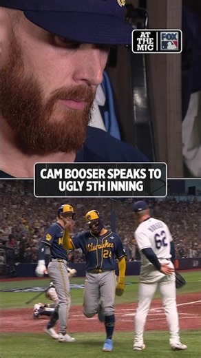 Cam Booser was on the mound when the Brewers scored 7 runs #RAYS #WORLDSERIES #MLB #PLAYOFFS