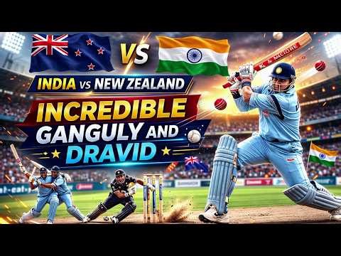 Sourav Ganguly and Rahul Dravid Incredible With Centuries | New Zealand Secure The Chase