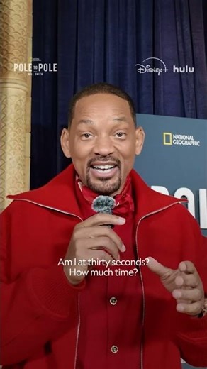 Will Smith can travel from one pole to the other, but can he sum it up in just 30 seconds? 🤔