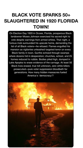 BLACK VOTE SPARKS 50+ SLAUGHTERED IN 1920 FLORIDA TOWN!