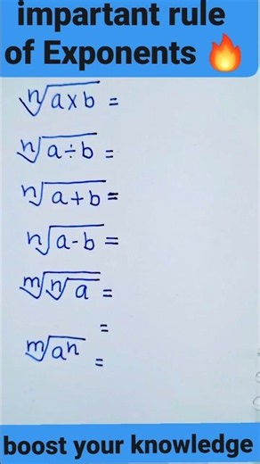 Important Rules of Exponents 🔥 | Laws of Exponents | Easy Maths Trick | Class 9 Maths |