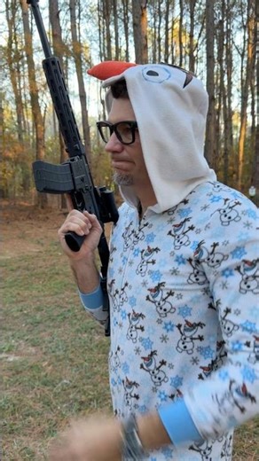 Do you wanna build a snowman - with a rifle? #christmas