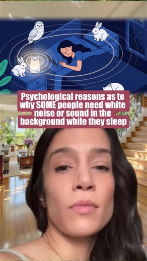 Ever wondered why you NEED white noise to sleep? The real psychological reason will surprise you 😴 #whitenoise #sleephelp #sleepadvice #mentalhealth #sleeptips