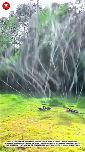 Rotating Garden Sprinkler System: Even Water Distribution for Healthy Lawn Growth