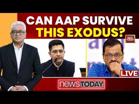 Rajdeep Sardesai LIVE: Raghav Chadha's 'Coup' Against Kejriwal & AAP | Who Is To Blame? | AAP vs BJP
