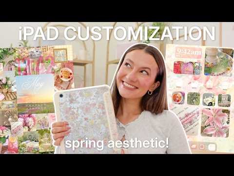 iPAD REFRESH FOR SPRING 🌸 customizing my ipad with iPadOS 26! *pinterest inspired theme*