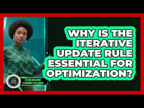 Why Is The Iterative Update Rule Essential For Optimization?