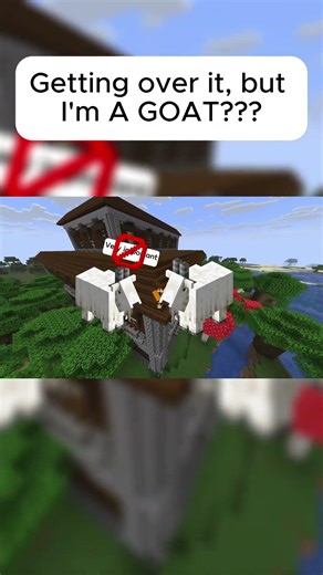 Getting over it in Minecraft...