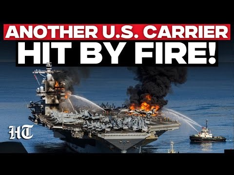US Iran War LIVE: After World's Largest Aircraft Carrier, Another US Carrier Hit By Fire? | US News