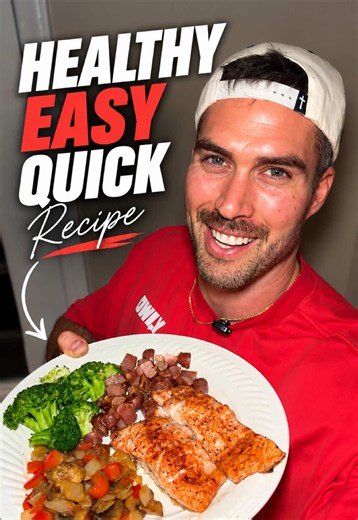 High-Protein Air Fryer Salmon Dinner | Easy Salmon & Roasted Veggies