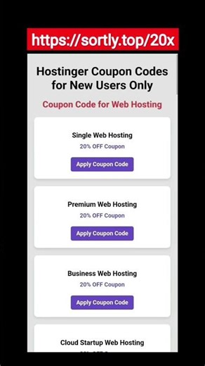 Hostinger Coupon Code 2025 - Hostinger Cloud Hosting, VPS Hosting, Web Hosting Discount Coupon Code
