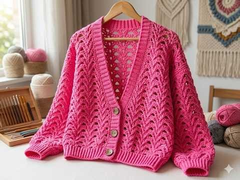 How to Crochet Cardigan Sleeves Step by Step | Ladies Cardigan Tutorial for beginners P-2