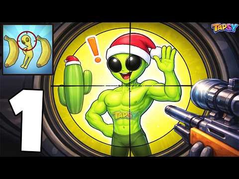 👽Sniper 3D Alien War Gameplay Walkthrough Part 1 - Alien Hunt (Android,iOS)