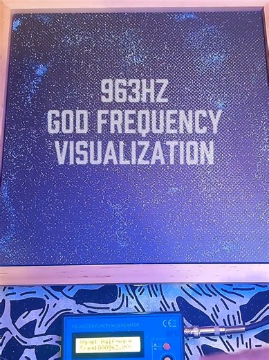 963 Hz: The God Frequency Visualized in Sand Cymatics