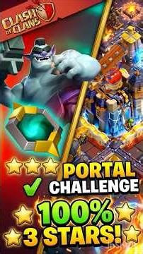 🌀Easiest Way to 3 Star PORTAL CHALLENGE in Clash of Clan 🤯🔥#coc #clashofclans #cwl