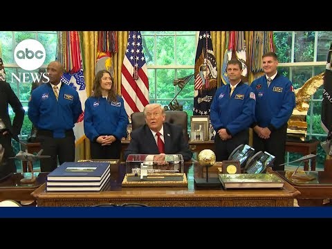 Trump hosts Artemis II crew at White House after historic lunar flyby mission
