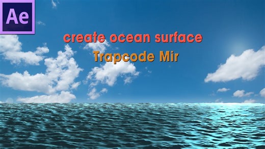 How to create ocean surface with Trapcode Mir After Effects tutorial - 27