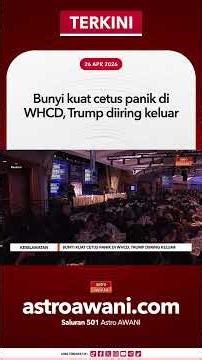 Bunyi kuat cetus panik di WHCD, Trump diiring keluar