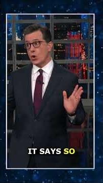 Trump Said Release the Report — Colbert Shows What He Said Next