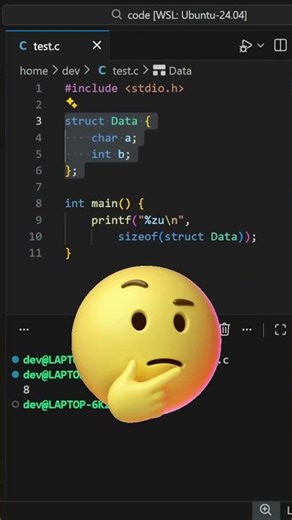 Why sizeof(struct) Gives Unexpected Output in C #coding