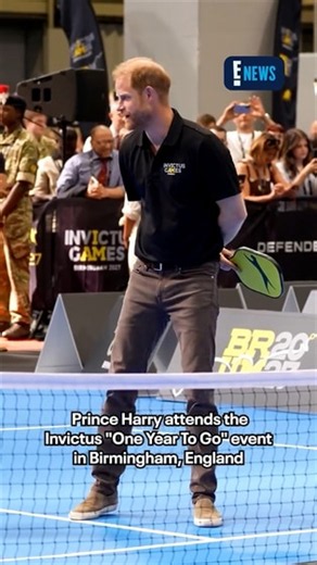 Prince Harry joins in for a game of pickleball