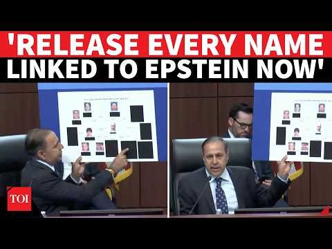 'Every Name Out NOW!’: U.S. Congressman Drops Epstein Client List BOMBSHELL | WATCH