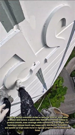 Massive Circle Mural Painting Hack That Saves Hours! 🎨🔥