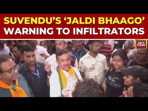 CM Suvendu Adhikari Cracks Down On Illegal Infiltration As Hundreds Gather At Border To Return