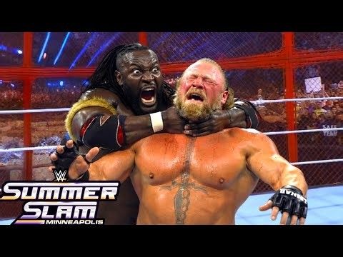 WWE SummerSlam 16 July 2026 Brock Lesnar vs Oba Femi Hell In Cell Brutal Match WWE 2026 Highlights